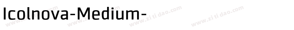 Icolnova-Medium字体转换