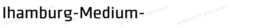 Ihamburg-Medium字体转换