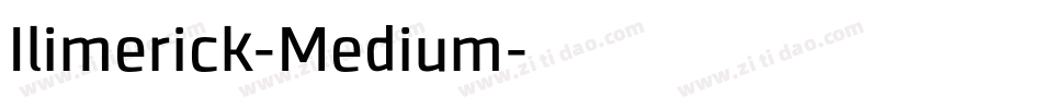 Ilimerick-Medium字体转换