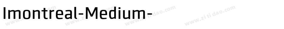 Imontreal-Medium字体转换