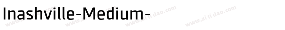 Inashville-Medium字体转换