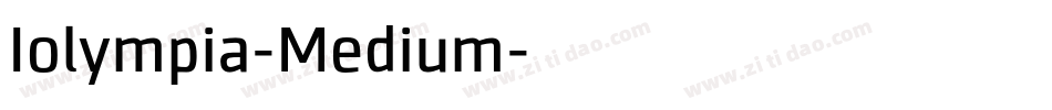 Iolympia-Medium字体转换