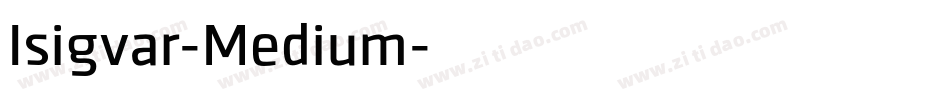 Isigvar-Medium字体转换