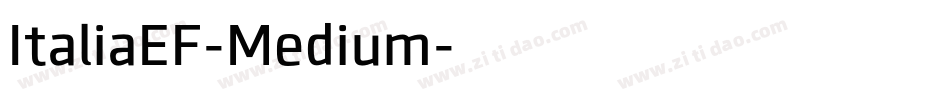 ItaliaEF-Medium字体转换