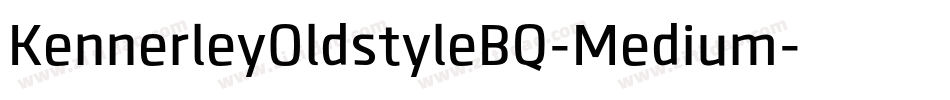 KennerleyOldstyleBQ-Medium字体转换