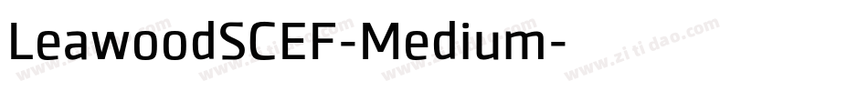 LeawoodSCEF-Medium字体转换