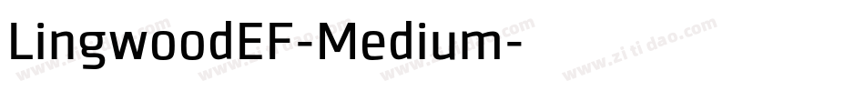 LingwoodEF-Medium字体转换
