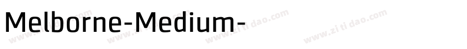 Melborne-Medium字体转换