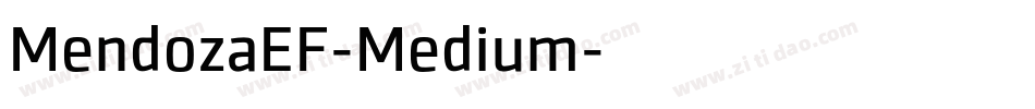 MendozaEF-Medium字体转换
