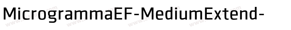 MicrogrammaEF-MediumExtend字体转换