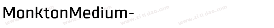 MonktonMedium字体转换