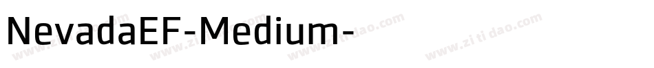 NevadaEF-Medium字体转换