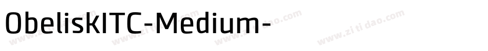 ObeliskITC-Medium字体转换