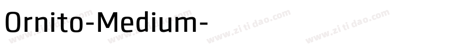 Ornito-Medium字体转换
