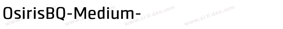 OsirisBQ-Medium字体转换
