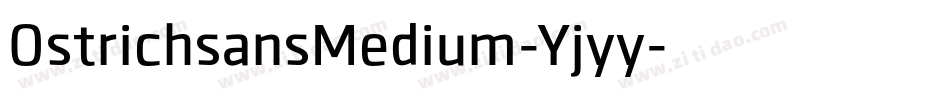 OstrichsansMedium-Yjyy字体转换