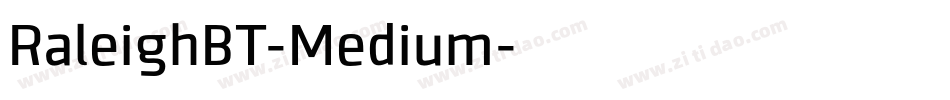 RaleighBT-Medium字体转换