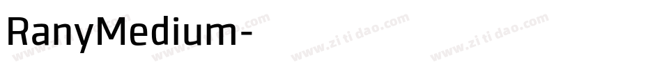 RanyMedium字体转换