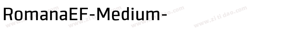 RomanaEF-Medium字体转换