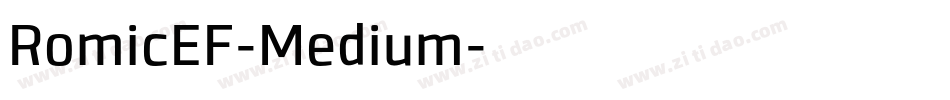 RomicEF-Medium字体转换