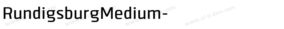 RundigsburgMedium字体转换