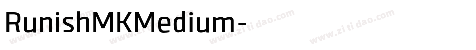 RunishMKMedium字体转换