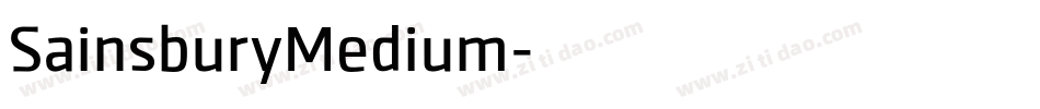 SainsburyMedium字体转换