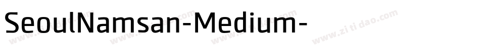 SeoulNamsan-Medium字体转换