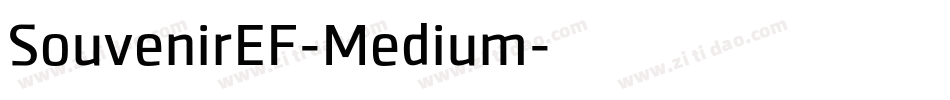 SouvenirEF-Medium字体转换