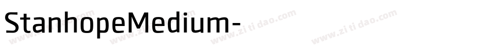 StanhopeMedium字体转换
