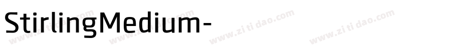 StirlingMedium字体转换