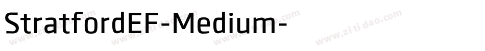StratfordEF-Medium字体转换