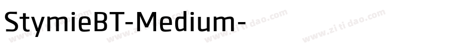 StymieBT-Medium字体转换