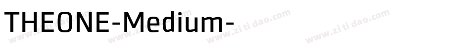 THEONE-Medium字体转换