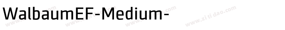 WalbaumEF-Medium字体转换
