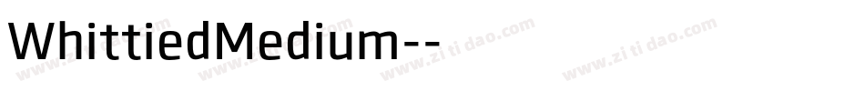 WhittiedMedium-字体转换