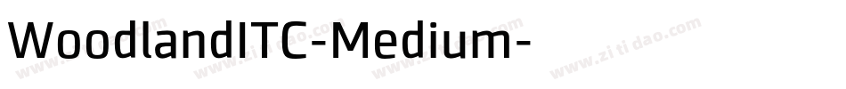 WoodlandITC-Medium字体转换
