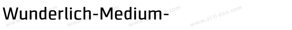 Wunderlich-Medium字体转换