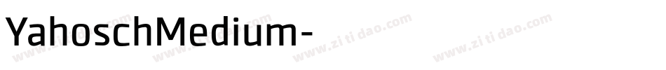 YahoschMedium字体转换