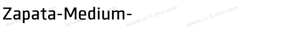 Zapata-Medium字体转换