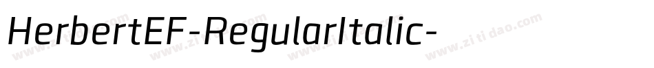 HerbertEF-RegularItalic字体转换