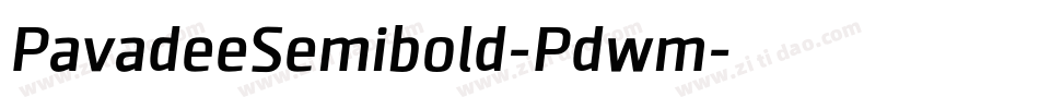 PavadeeSemibold-Pdwm字体转换 PavadeeSemibold-Pdwm字体转换