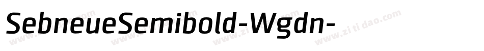 SebneueSemibold-Wgdn字体转换