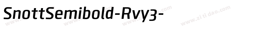 SnottSemibold-Rvy3字体转换