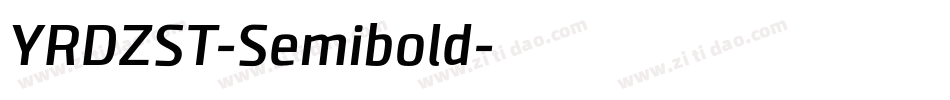 YRDZST-Semibold字体转换