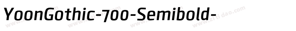 YoonGothic-700-Semibold字体转换