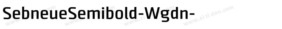 SebneueSemibold-Wgdn字体转换
