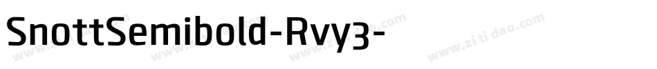 SnottSemibold-Rvy3字体转换