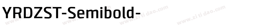 YRDZST-Semibold字体转换