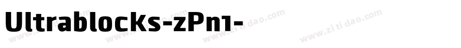 Ultrablocks-zPn1字体转换
